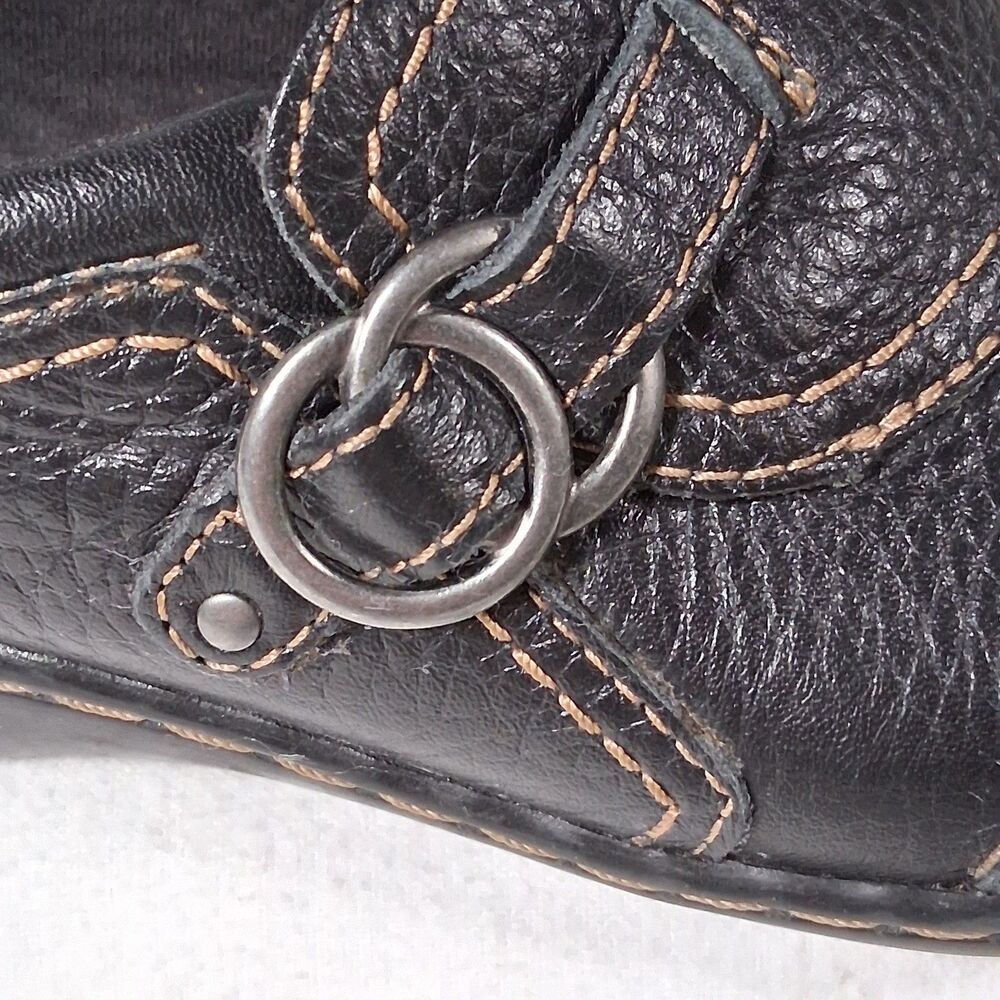 Clarks Collection Ashland Indigo Womens Shoe 7.5M Black Leather Loafer #26101710 - Picture 8 of 9